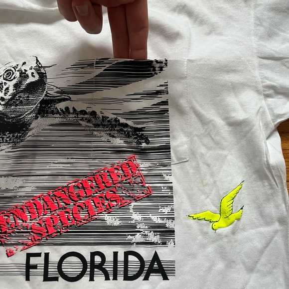 Vintage Flordia Sea Turtle T-Shirt / Pocket / XL / Single Stitch / 90s - Picture 5 of 7
